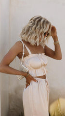 Kleo Crop Top - Champagne