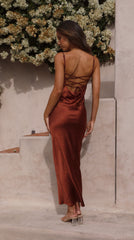 Keira Maxi Dress - Rust