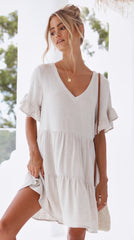 Mariah Mini Dress - Natural