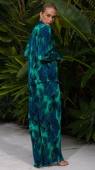 Calista Pleat Pant - Calista Green