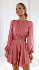 Shelly Mini Dress - Rose