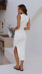 Mae Knit Dress - White