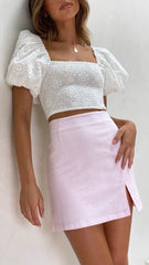 Macias Mini Skirt - Baby Pink