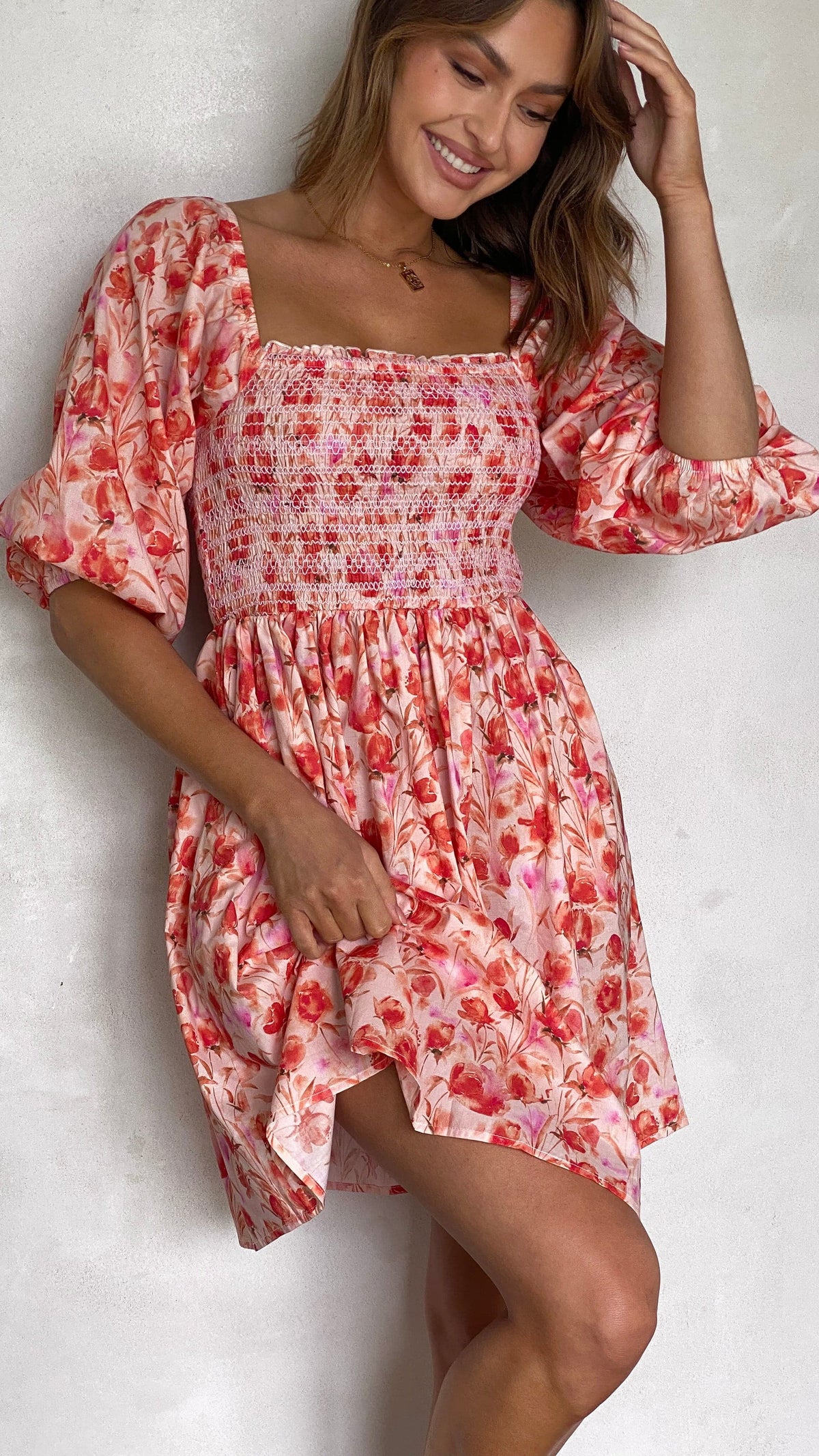 Saskia Mini Dress - Pink