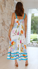 Eaton Maxi Dress - Fruit Print