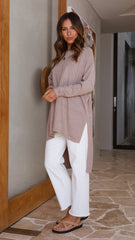 Mason Long Sleeve Knit - Mocha