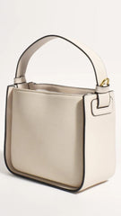 Poppi Suede Mini Handbag - Cream