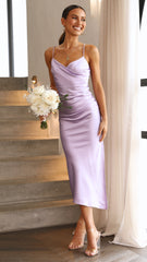 Monte Midi Dress - Lilac