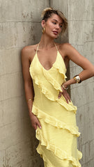 Sophia Maxi Dress - Lemon