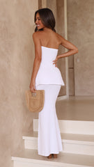 Taya Maxi Skirt - White