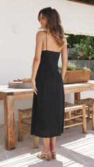 Neri Midi Dress - Black
