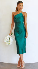 Josephina Midi Dress - Emerald Green