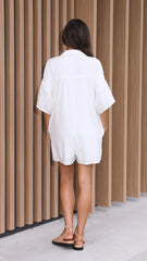 Keely Playsuit - White