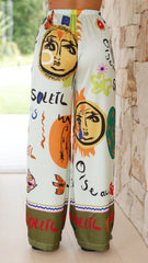 Fabrico Pants - Khaki Print