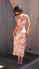 Gwyneth Midi Dress - Seaview Print