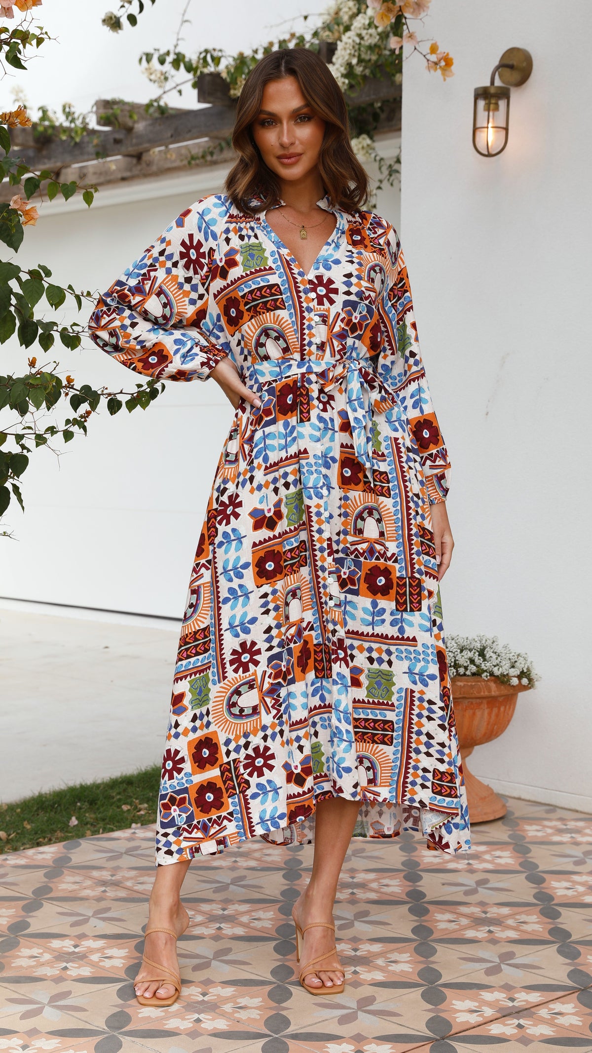 Vanessa Maxi Dress - Elora Print