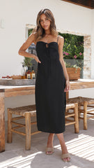Neri Midi Dress - Black