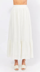 Finley Maxi Skirt - White
