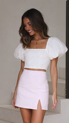 Macias Mini Skirt - Baby Pink