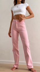 Abrand 94 High Straight Jeans - Cherry Blossom