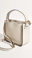 Poppi Suede Mini Handbag - Cream