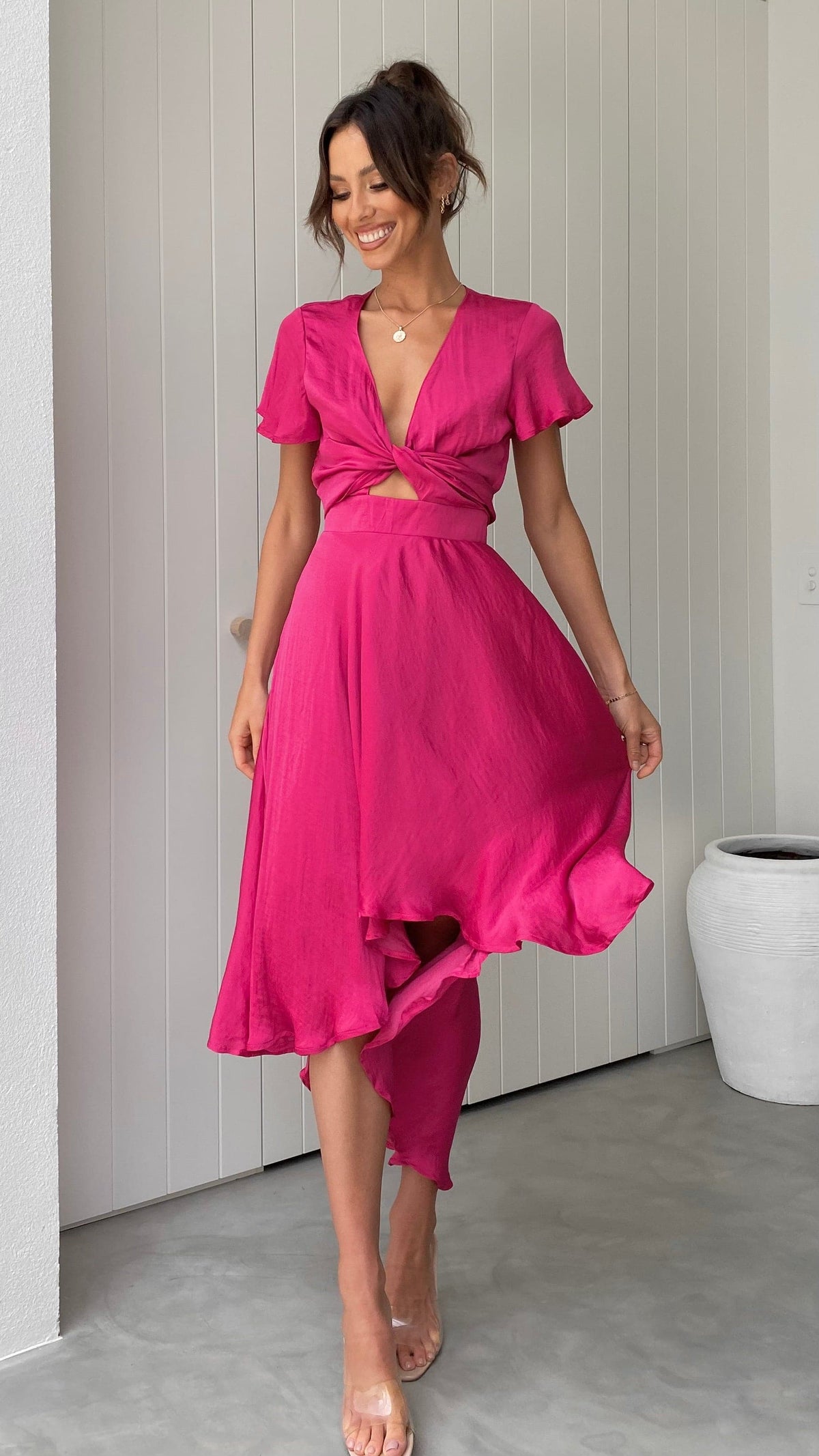 Sunny Daze Dress - Hot Pink