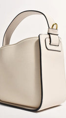 Poppi Suede Mini Handbag - Cream