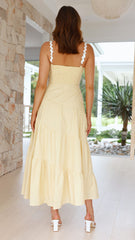 Carlita Maxi Dress - Yellow