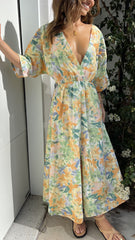 Marcy Maxi Dress - Wildflowers Print