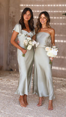 Carmen Midi Dress - Olive