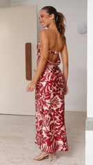 Kahoni Maxi Dress - Flame Floral