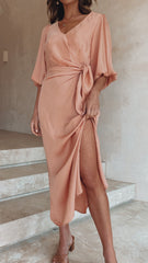 Meilani Midi Dress - Peach