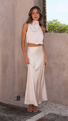 Esther Maxi Skirt - Champagne