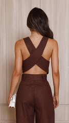 Eve Vest - Brown