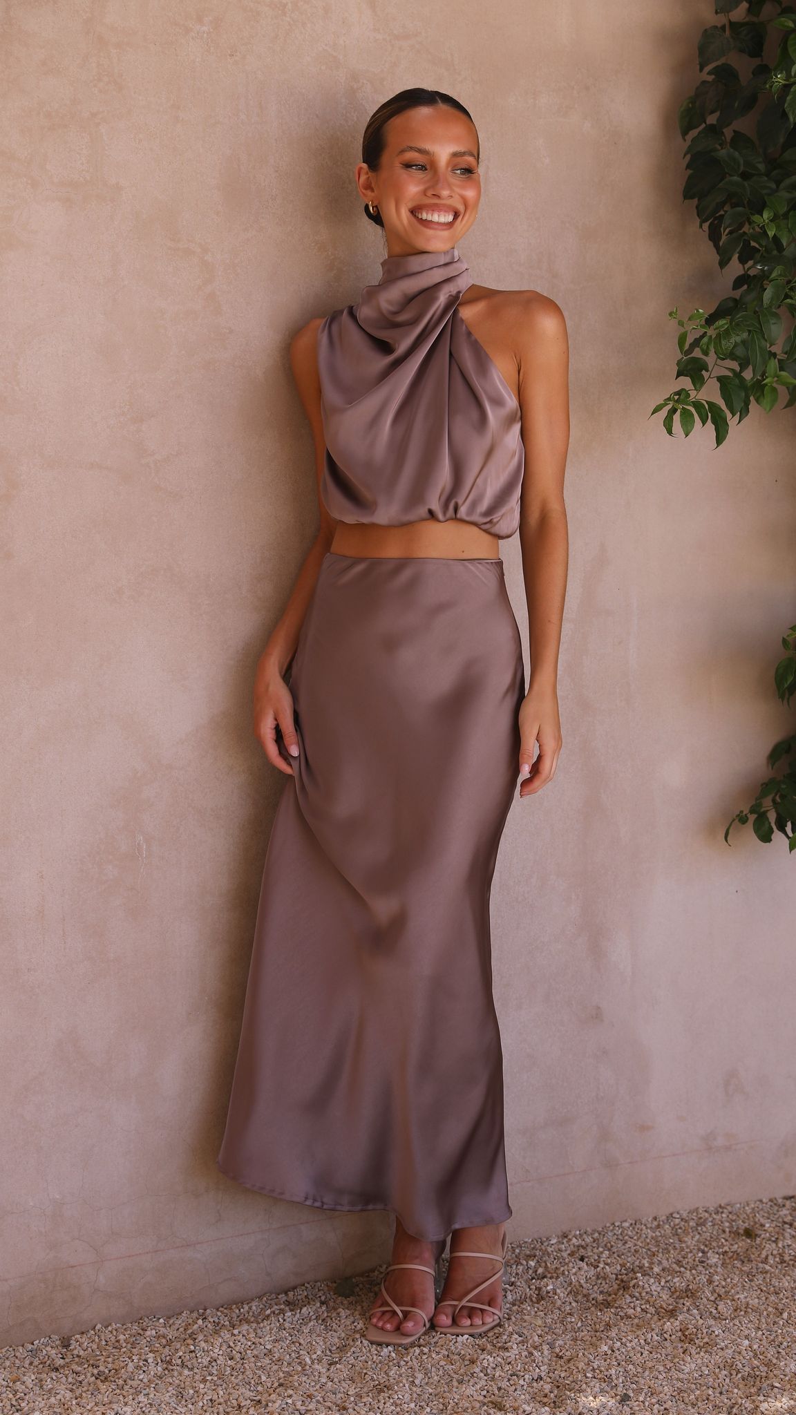 Esther Maxi Skirt - Mushroom