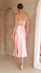 Carmelia Maxi Dress - Salmon/Blush