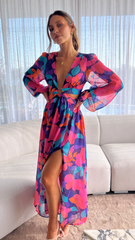 Rosie Maxi Dress - Pink Multi