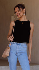 Persephone Crop Top - Black