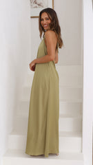 Monique Maxi Dress - Olive