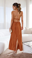 Frances Maxi Dress - Chocolate