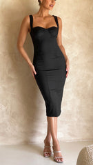 Paley Midi Dress - Black