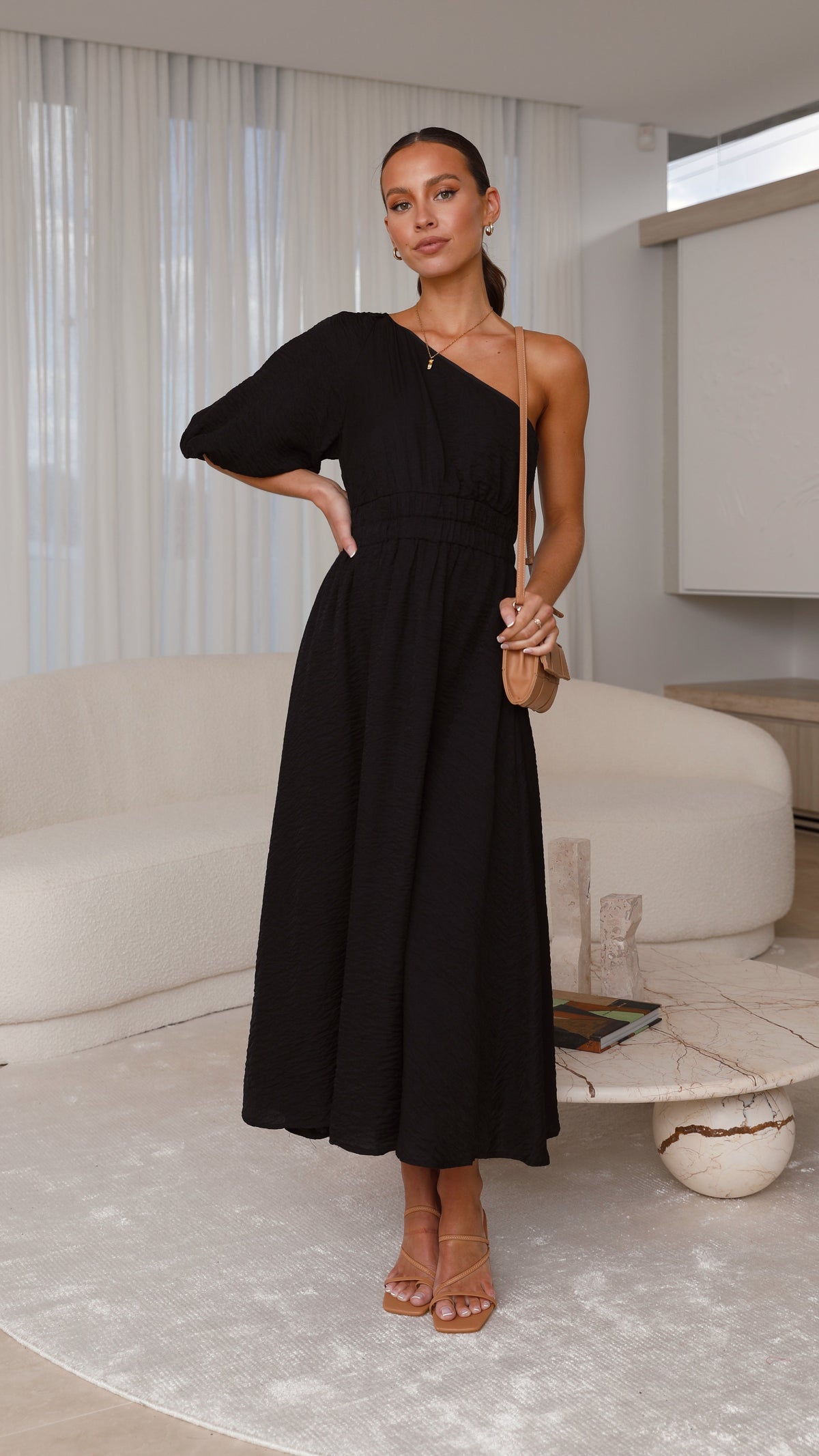 Erica Midi Dress - Black