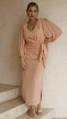 Meilani Midi Dress - Peach