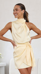 Maleri Mini Dress - Yellow