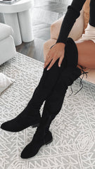 Tango Boots - Black Suede