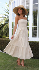 Brooke Maxi Dress - Beige