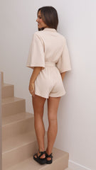 Sadie Playsuit - Beige