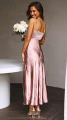 Elsa Midi Dress - Dusty Pink