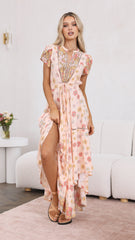 Asher Maxi Dress - Daisies Print