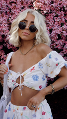 Jasmine Crop Top - Blooms
